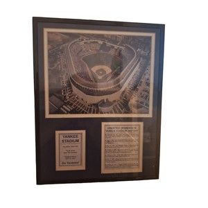 Legends Never Die - 1970s Yankee Stadium Framed Memorabilia